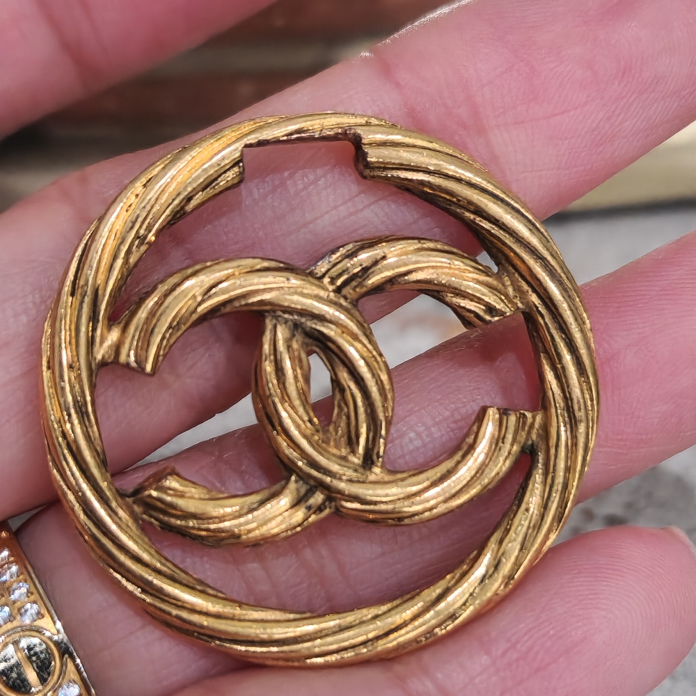 Chanel vintage dangling bamboo earrings 2 way - Picture 8 of 10